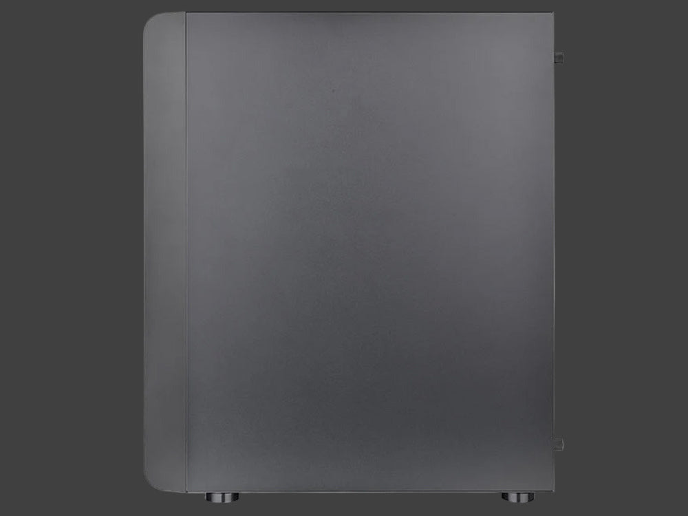 Gray computer case on a transparent background