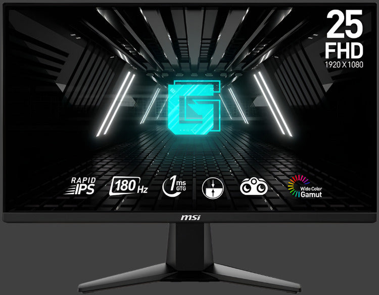 MSI G255F 24.5" FHD Rapid IPS 180Hz 1ms Gaming Monitor