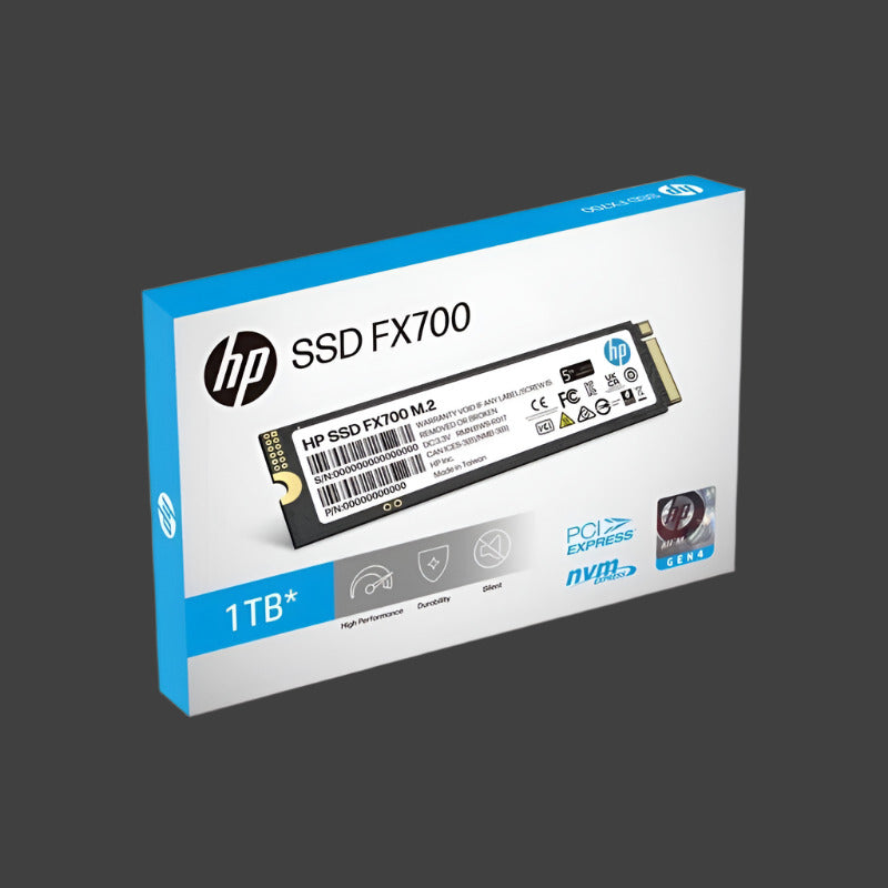 HP FX700 1TB PCIe Gen 4x4 M.2 NVMe 2.0 SSD 7200MB/s & 6200MB/s