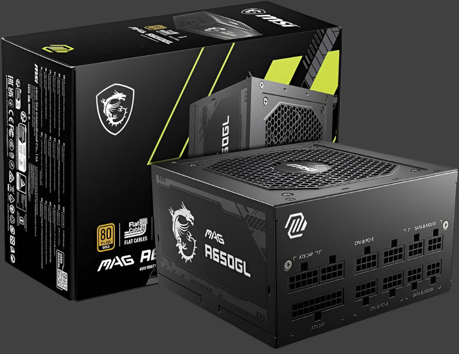 MSI MAG 650W 80 PLUS GOLD CERTIFIED PSU
