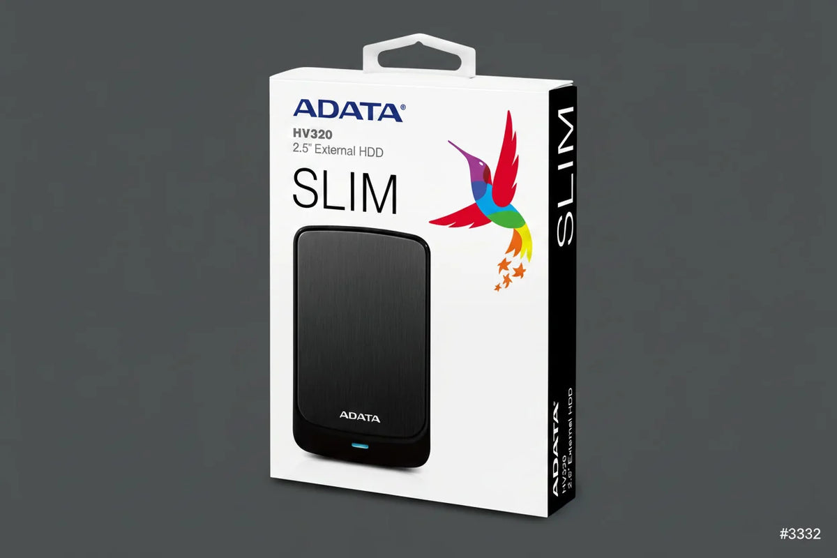 2TB ADATA HV320 EXTERNAL HDD (SLIM BLACK)