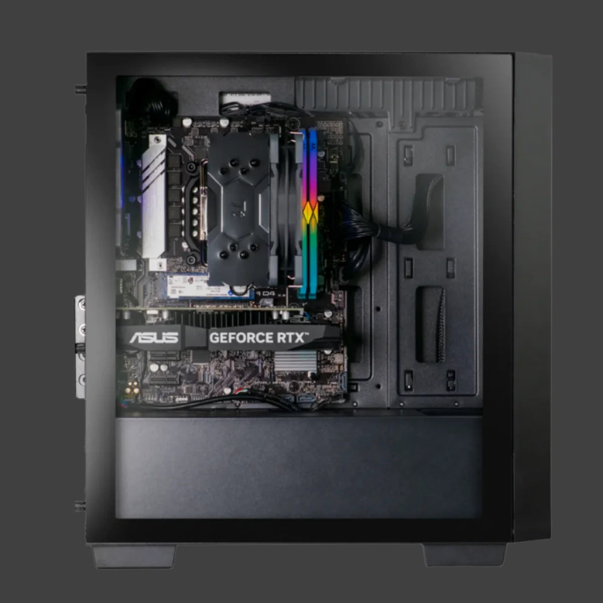 Thermaltake Gaming System Genesis Ultimate V4 - AMD 5600 / RTX 4060 / B550 WIFI / 16GB RGB RAM / H16 Black