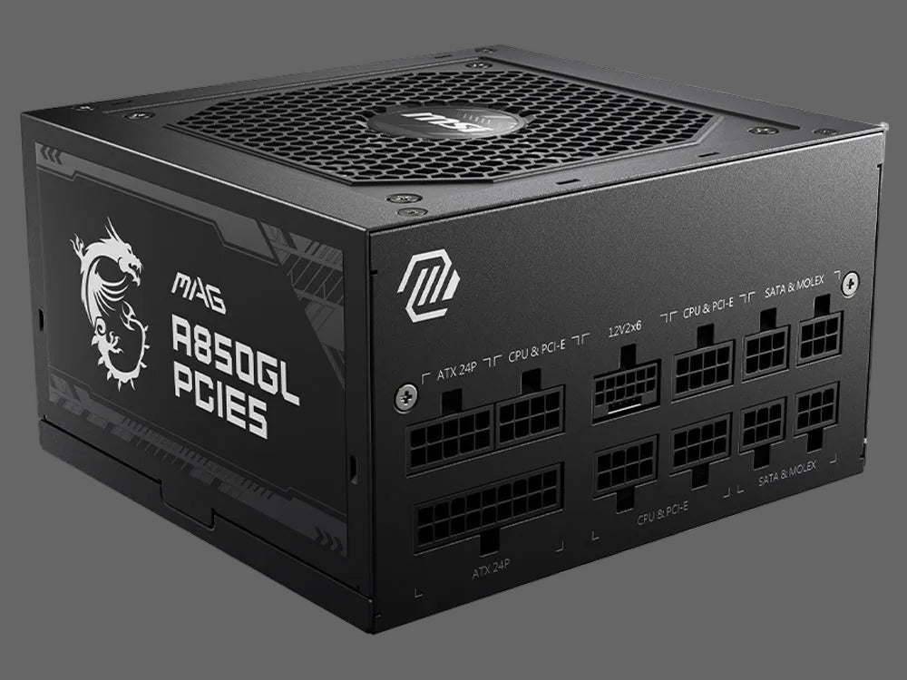850W MSI MAG A850GL PCIE5 POWER SUPPLY