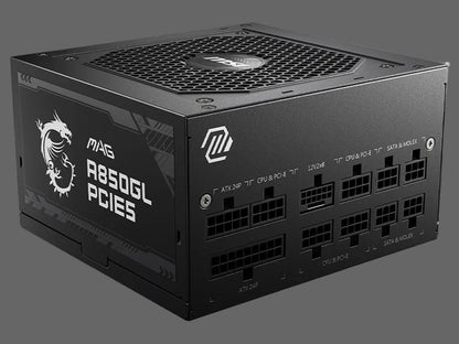 850W MSI MAG A850GL PCIE5 POWER SUPPLY
