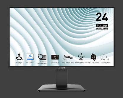MSI PRO MP2412 23.8" 100Hz 1ms Monitor