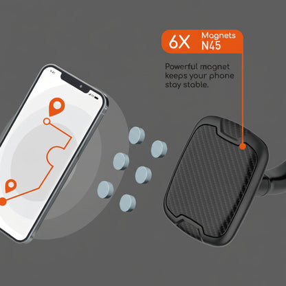 UTIA Magnetic Car Phone Mount Holder For Dashboard or Windshield