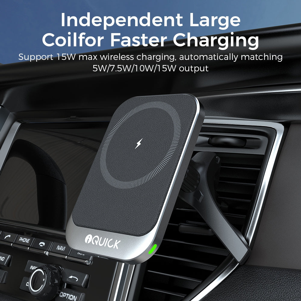 iQuick iMG1 Magnetic Pad Air-vent Car Mount 15W