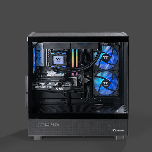 Thermaltake Gaming System Horizon V2 - AMD 7500F / RTX 5060/ B650 WIFI/ 32GB RAM/ View 270 ARGB BLACK