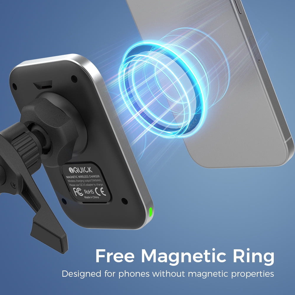 iQuick iMG1 Magnetic Pad Air-vent Car Mount 15W