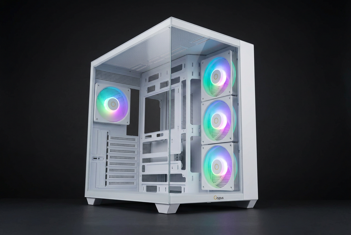 OCYPUS GAMMA C74 WHITE GAMING CASE