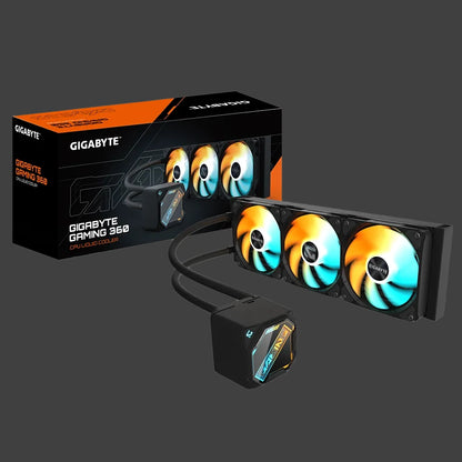 GIGABYTE GAMING 360 all-in-one liquid cooler, Intel 1851 / 1700 / 115X / 1200, AMD AM5 / AM4, Color BLACK