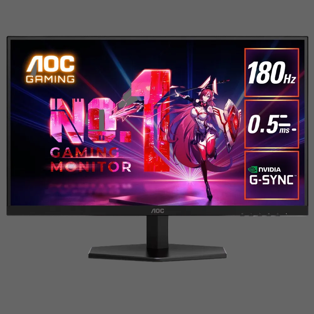AOC Q27G40E 27" Fast IPS 2K Gaming Monitor 180Hz 0.5ms HDMI DP