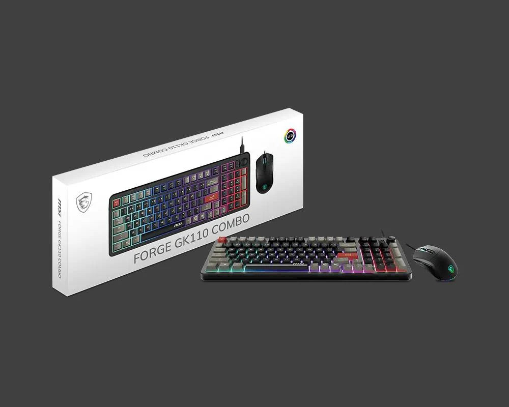MSI FORGE GK110 GAMING KEYBOARD & MOUSE COMBO PACK