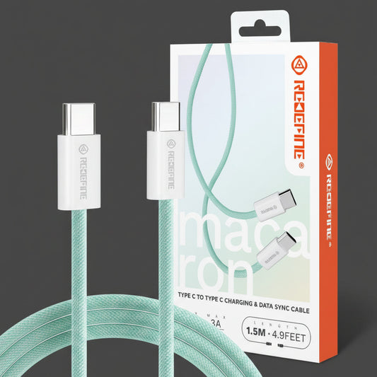 REDEFINE Type-C to Type-C Charging & Data Sync Cable for iPhone 15 / 16 / 17 Series and Android
