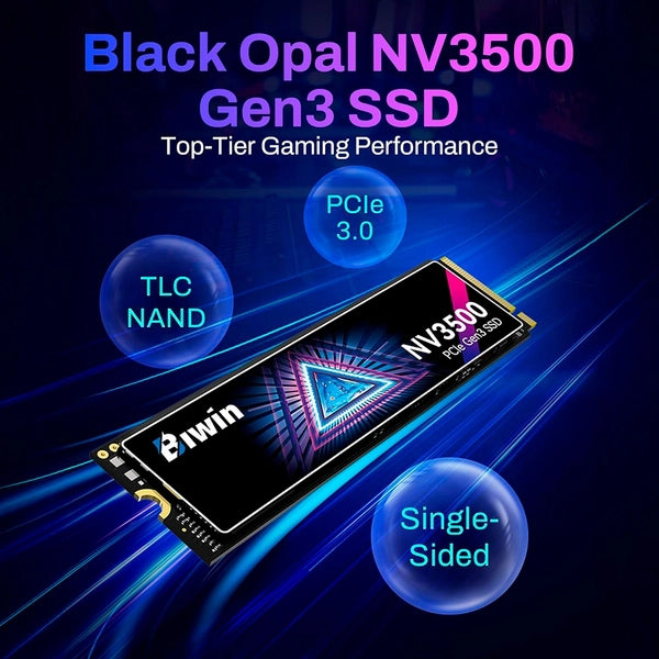 BIWIN NV3500 512G PCIe3.0 M.2 NVME SSD 3500mbs/2500mbs BNV3500512G-RGX