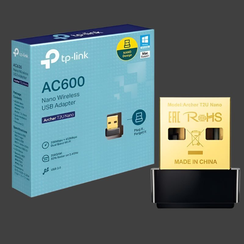 TP-Link Archer T2U Nano AC600 Nano Wireless USB Adapter